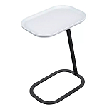 Столик приставной с прямоугольной серой столешницей Steel Stable Table варинант исполнения - 2 | Loft Concept в Красноярске