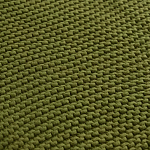 Плед из хлопка жемчужной вязки оливкового цвета Waffle Comfort варинант исполнения - 3 | Loft Concept в Красноярске