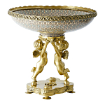 Чаша фарфоровая на двух бронзовых ангелах Eden Garden варинант исполнения - 2 | Loft Concept в Красноярске