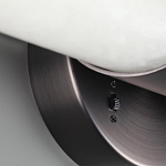 Бра с вытянутым цилиндрическим плафоном из белого алебастра на круглом основании Темная Латунь Cryptocrystalline Stone варинант исполнения - 3 | Loft Concept в Красноярске