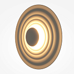 Бра круглое Soft Halo бежевый варинант исполнения - 3 | Loft Concept в Красноярске