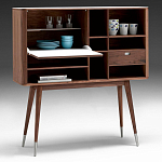 Дизайнерский комод-буфет на высоких ножках с выдвижными ящиками и открытыми полками Joshar варинант исполнения - 2 | Loft Concept в Красноярске