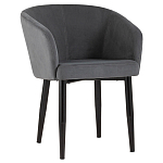 Мягкое кресло на металлических ножках Shaggy Dark Grey варинант исполнения - 1 | Loft Concept в Красноярске