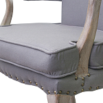 Кресло Aubrey Classical Armchair grey flax варинант исполнения - 4 | Loft Concept в Красноярске