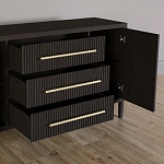 Буфет Primo с тремя ящиками и двумя фасадами Темный орех варинант исполнения - 4 | Loft Concept в Красноярске