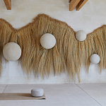 Большая дизайнерская Инсталляция из соломы RAFFIA Installation  варинант исполнения - 2 | Loft Concept в Красноярске