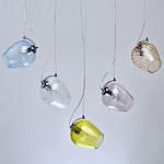 Люстра линейная с 5-ю разноцветными стеклянными плафонами Kaleido варинант исполнения - 4 | Loft Concept в Красноярске