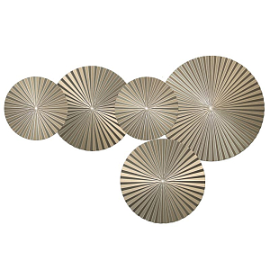 Арт-объект Apollo Champagne Wall Plaque Disc 5