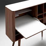 Дизайнерский комод-буфет на высоких ножках с выдвижными ящиками и открытыми полками Joshar варинант исполнения - 4 | Loft Concept в Красноярске