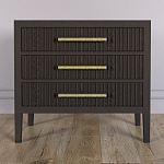 Тумба Primo  с тремя ящиками шпон темный орех варинант исполнения - 2 | Loft Concept в Красноярске