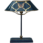 Настольная лампа с абажуром из металла Chinoiserie Butterfly Table Lamp Blue варинант исполнения - 1 | Loft Concept в Красноярске
