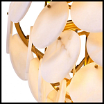 Люстра четырехъярусная с подвесками в форме дисков Cryptocrystalline Stone варинант исполнения - 1 | Loft Concept в Красноярске