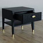 Прикроватная тумбочка с ящиком Elsa Dreams Black варинант исполнения - 2 | Loft Concept в Красноярске