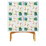 Тумба  с рисунком Short Pina Colada Orange варинант исполнения - 1 | Loft Concept в Красноярске