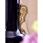 Ваза темно-синяя фарфоровая с бронзовыми ручками и ножками Eden Garden варинант исполнения - 5 | Loft Concept в Красноярске