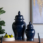 Ваза с крышкой однотонная Высота 31 см Chinoiserie Ceramics варинант исполнения - 8 | Loft Concept в Красноярске