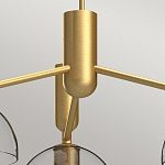 Люстра с 3-мя прозрачными полусферическими плафонами из стекла Alora Mood варинант исполнения - 3 | Loft Concept в Красноярске