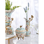 Шкатулка голубого цвета с цветочными орнаментами Blue Garden варинант исполнения - 6 | Loft Concept в Красноярске