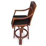 Барный стул из ротанга Eloise коричневый варинант исполнения - 3 | Loft Concept в Красноярске