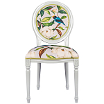 Стул светло-серый из натурального бука с изображением птицы в саду Blooming Birds варинант исполнения - 1 | Loft Concept в Красноярске