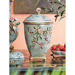 Ваза с крышкой и цветочным узором Genuine Chinese Classics варинант исполнения - 2 | Loft Concept в Красноярске