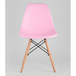 Пластиковый стул на ножках из массива бука Eames Pink варинант исполнения - 4 | Loft Concept в Красноярске
