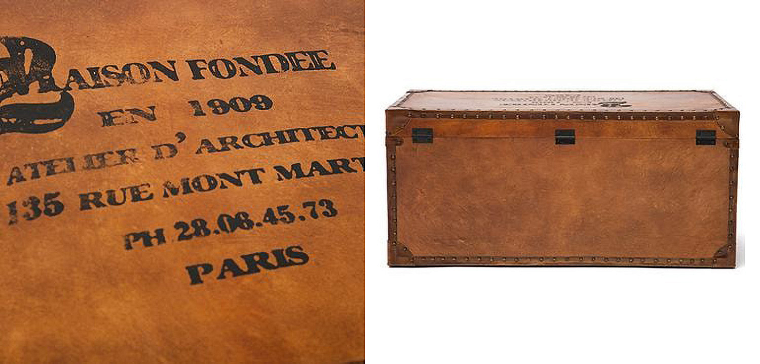 Стол-сундук Vintage buffalo leather chest-table - Loft-Concept в Красноярске