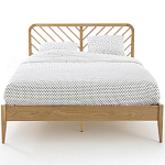 Кровать из массива дуба Reyer Oak Bed варинант исполнения - 2 | Loft Concept в Красноярске