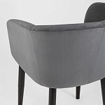 Мягкое кресло на металлических ножках Shaggy Dark Grey варинант исполнения - 6 | Loft Concept в Красноярске