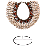 Этническое ожерелье из ракушек и бус Aboriginal Ethnic Necklace Beige Red варинант исполнения - 1 | Loft Concept в Красноярске