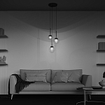 Подвесной светильник The column of light варинант исполнения - 6 | Loft Concept в Красноярске