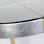 Столик журнальный серебристый с круглой столешницей Showing Refinement варинант исполнения - 1 | Loft Concept в Красноярске