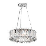 Люстра подвесная круглая с множеством вертикальных прямоугольных кристаллов Kichler варинант исполнения - 2 | Loft Concept в Красноярске
