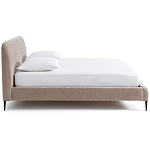 Кровать с обивкой велюр Hazel Velour Beige Bed варинант исполнения - 3 | Loft Concept в Красноярске