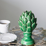 Статуэтка в виде артишока из зелёной керамики с глянцевыми лепестками Artichoke Decor  варинант исполнения - 2 | Loft Concept в Красноярске