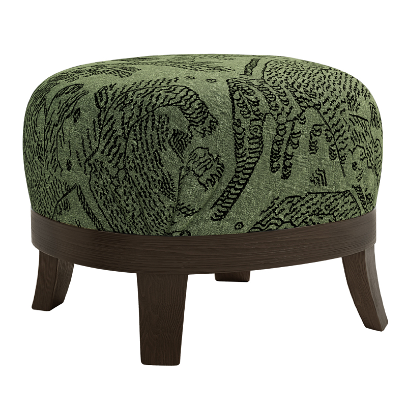 Пуф Turin Green Зеленый Коричневый в Красноярске | Loft Concept 