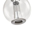 Подвесной светильник с плафоном в форме шара Inner Gleam Orb silver варинант исполнения - 6 | Loft Concept в Красноярске
