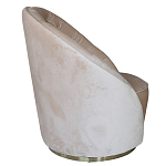 Кресло вращающееся велюровое кремовое Rotation варинант исполнения - 1 | Loft Concept в Красноярске