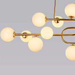 Люстра подвесная с белыми лампами в форме шара Flute варинант исполнения - 3 | Loft Concept в Красноярске