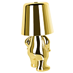 Настольная лампа фигурная золотого цвета с гладким абажуром Высота 19 см Sophia варинант исполнения - 6 | Loft Concept в Красноярске