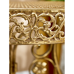 Столик приставной золотистый с орнаментом на столешнице Tanzania варинант исполнения - 7 | Loft Concept в Красноярске