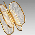 Люстра с гравировкой на акриловых плафонах Gravyura Bronze D 33 см варинант исполнения - 3 | Loft Concept в Красноярске