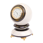 Часы настольные в виде шара из натурального камня Ball Stone Clock варинант исполнения - 10 | Loft Concept в Красноярске