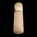 Подвесной светильник с цилиндрическим плафоном из белого алебастра Cryptocrystalline Stone варинант исполнения - 8 | Loft Concept в Красноярске