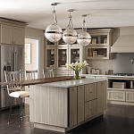 Подвесной светильник с рифленым стеклянным плафоном в форме шара Kichler варинант исполнения - 9 | Loft Concept в Красноярске