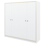 Шкаф белый четырёхдверный для одежды Antique Order варинант исполнения - 1 | Loft Concept в Красноярске