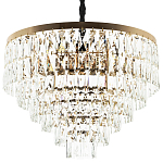 Люстра с прямоугольными хрустальными подвесками Lunet Crystal Rectangulars Chandelier 12 варинант исполнения - 1 | Loft Concept в Красноярске