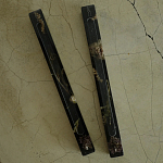 Подставка под благовония из эпоксидной смолы с цветами прямоугольная черная Epoxy Flowers Incense Stand Black варинант исполнения - 2 | Loft Concept в Красноярске