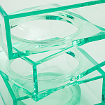 Стол журнальный в форме кубов Acrylic Furniture Lumina Mint Breeze варинант исполнения - 4 | Loft Concept в Красноярске