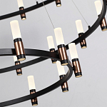 Люстра подвесная с тремя круглыми ярусами и цилиндрическими плафонами Arnaut Light варинант исполнения - 5 | Loft Concept в Красноярске